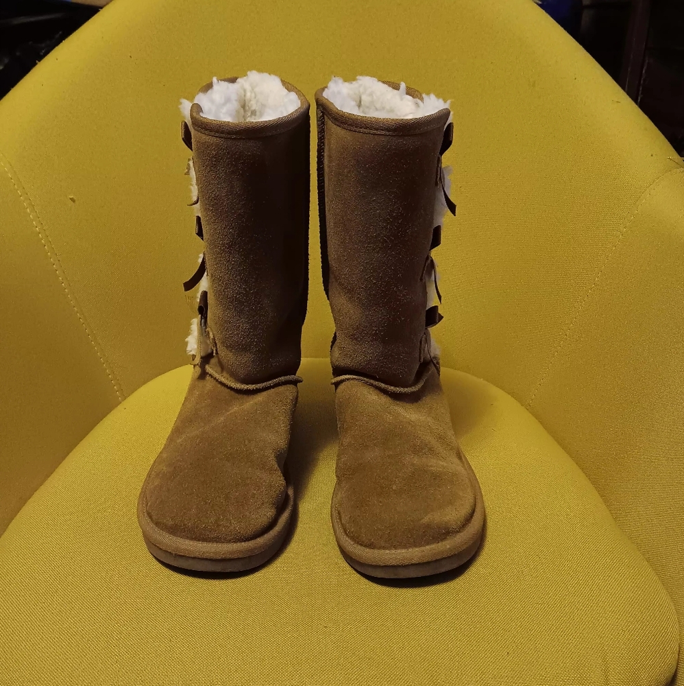 Women's Koolaburra by UGG Victoria Chestnut Brown Tall Boots Size 5